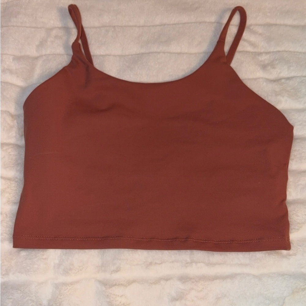 Aerie Orange Sleeveless Fitted Camisole
